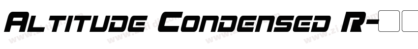 Altitude Condensed R字体转换